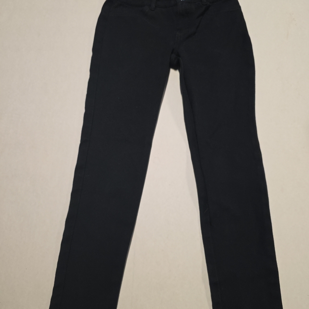 Gap Jeans Girls 10 Black Skinny Stretch Denim Adjustable Waist